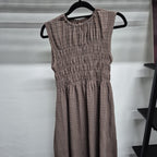 Smock Sleeveless Dress (THECGLABEL - Checkered Linen Material)