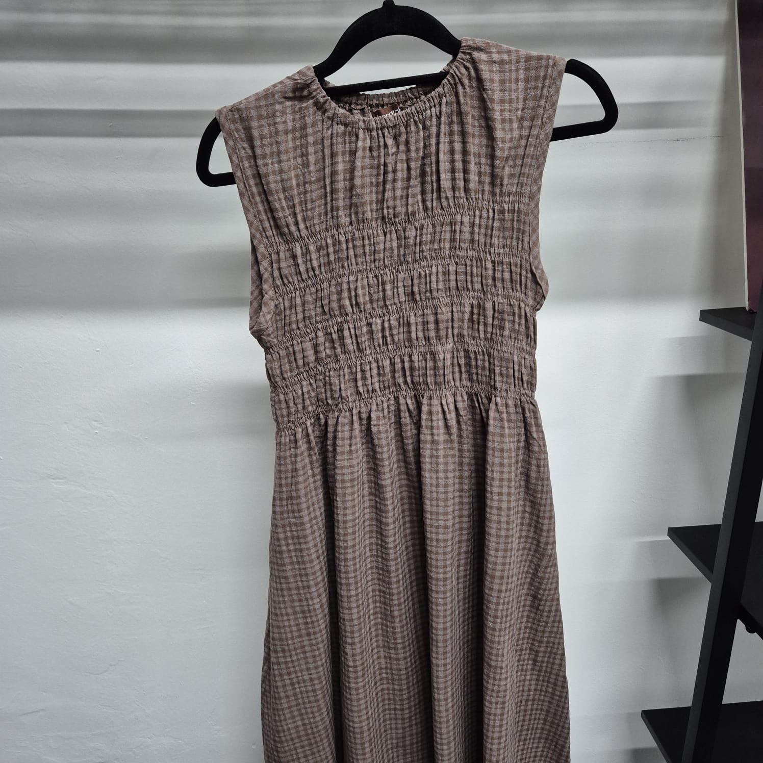 Smock Sleeveless Dress (CGLABEL - Checkered Linen)
