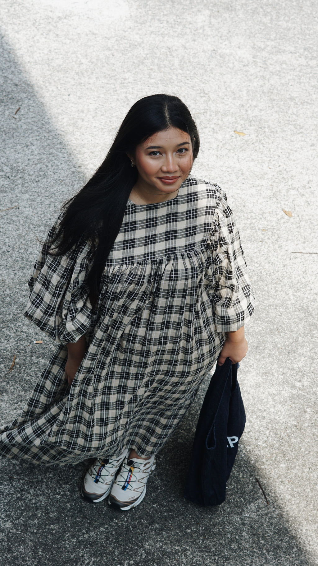 Amani Puffy Sleeve Dress (CGLABEL - Cotton Mix Poly)