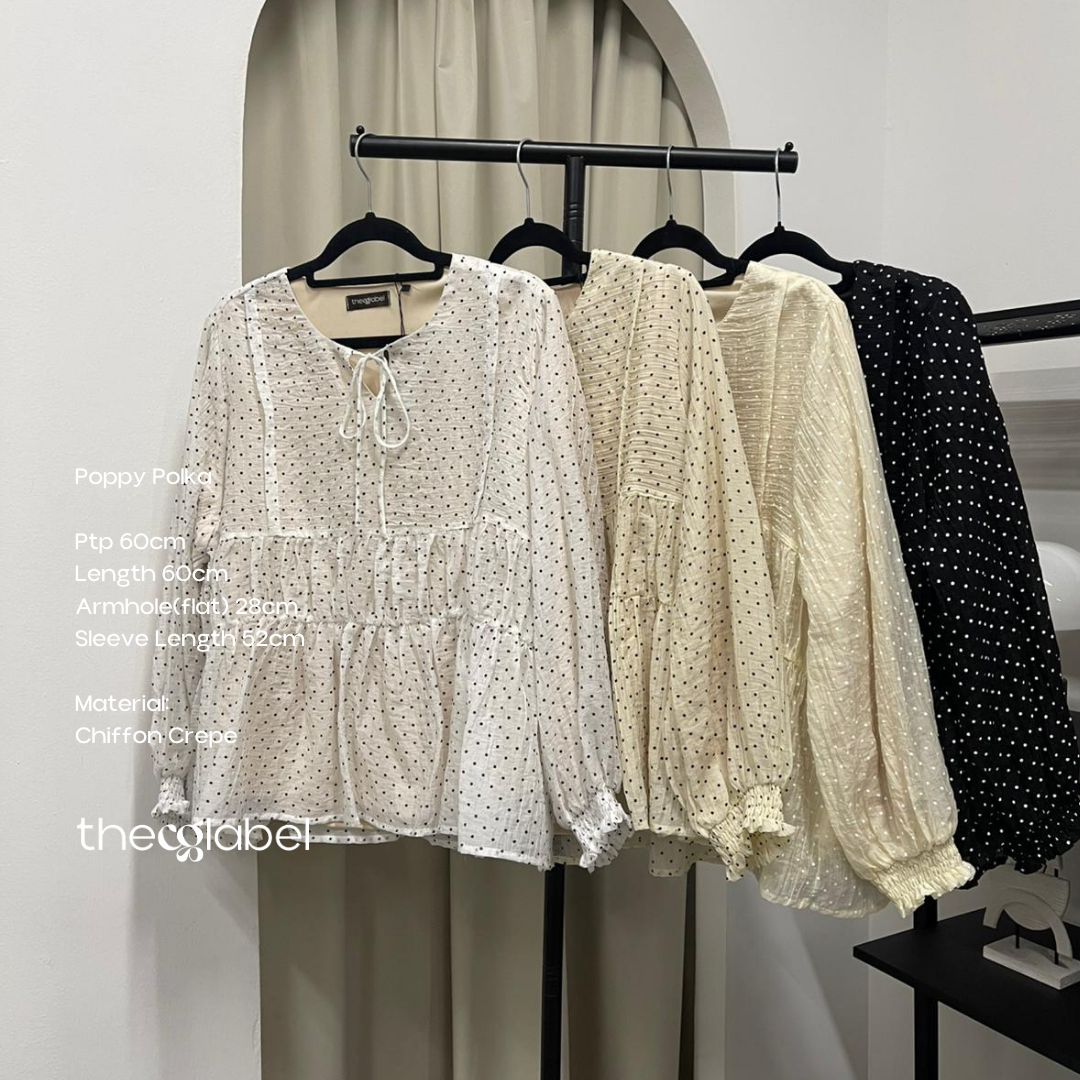 Poppy Polka (CGLABEL - Chiffon Crepe)