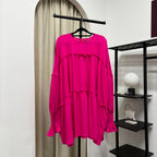 Santorini Ruffles Blouse (CGLABEL - Linen Crinkle)