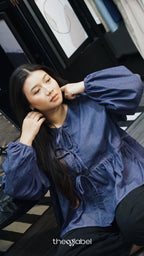 Oversized Ribbon Peplum (CGLABEL - Twill Denim)