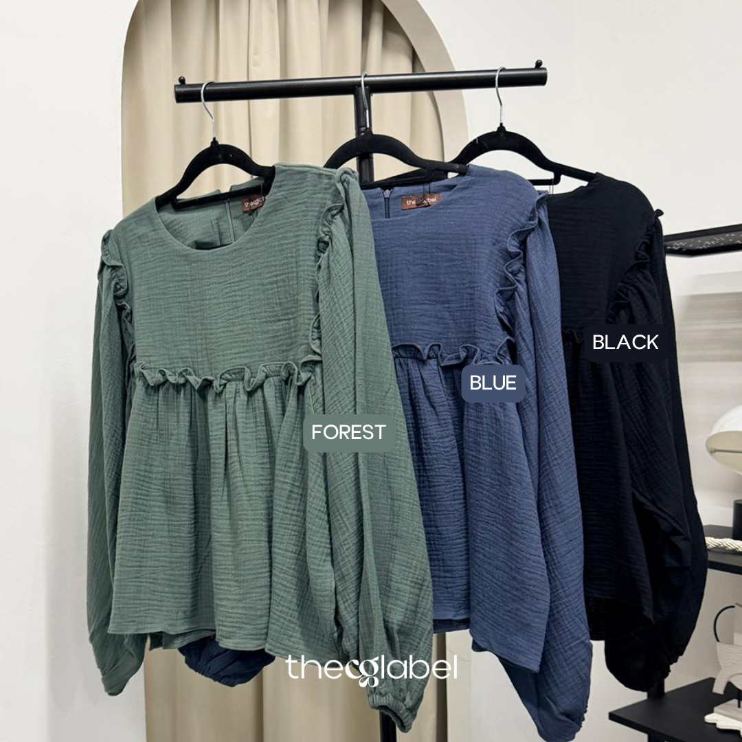 Serina Cropped Blouse (CGLABEL - Cotton Foam)