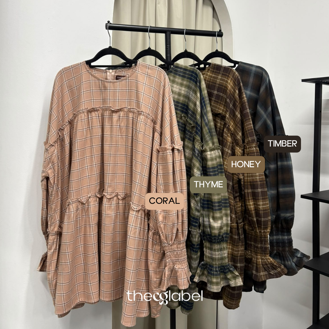Santorini Ruffles Blouse (CGLABEL - Flannel)