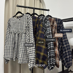 Serina Cropped Blouse (CGLABEL - Flannel)