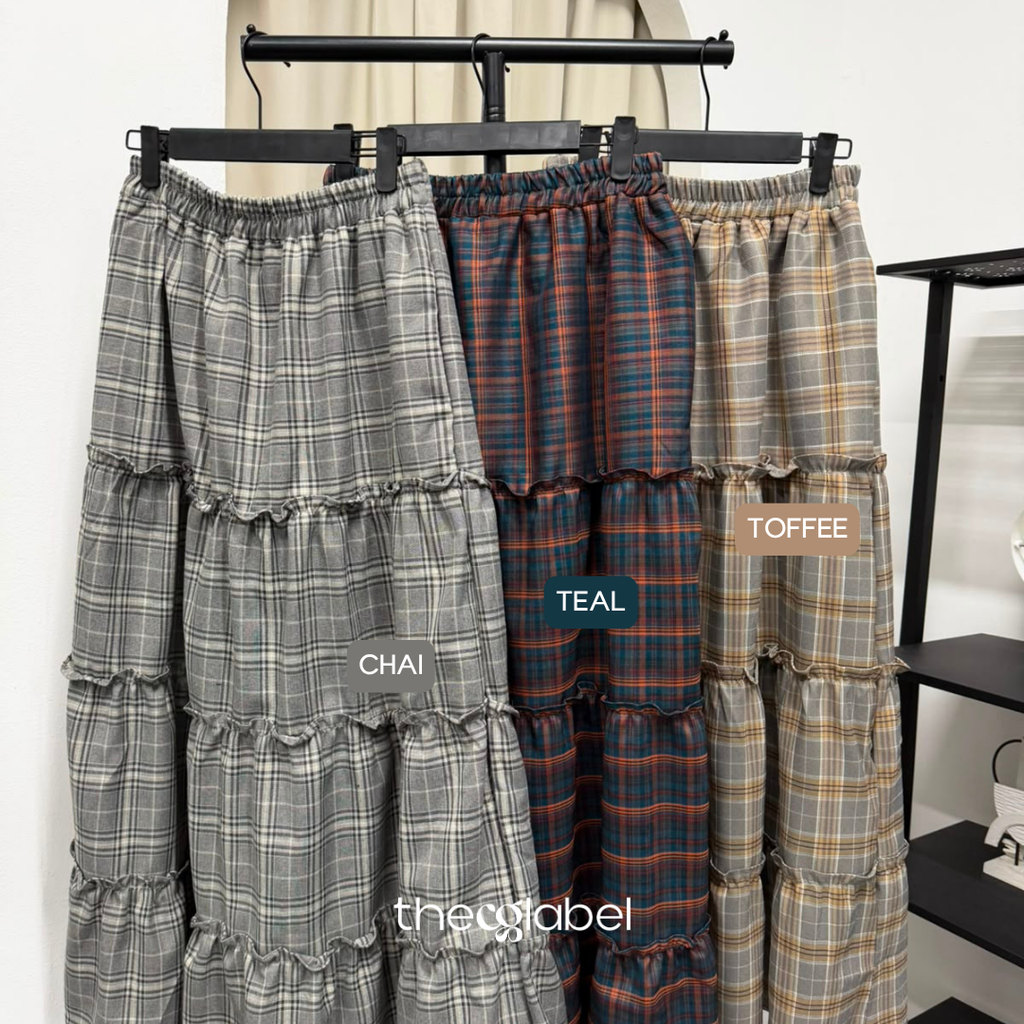 Meera Tiered Skirt (CGLABEL - Flannel)
