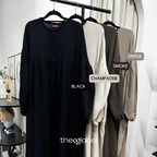 Mum Button Dress (CGLABEL - Foam)