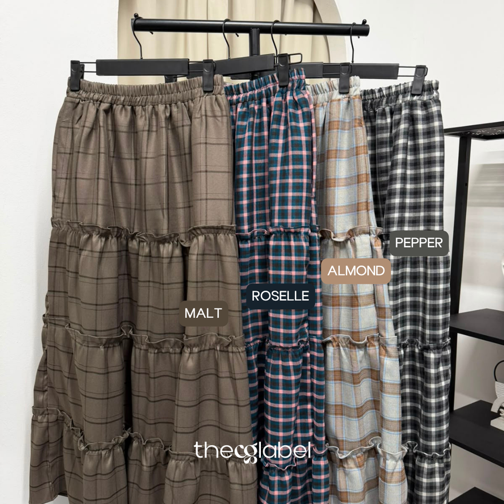 Meera Tiered Skirt (CGLABEL - Flannel)