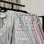 Kerry Kimono Blouse (CGLABEL - Linen Stripes)