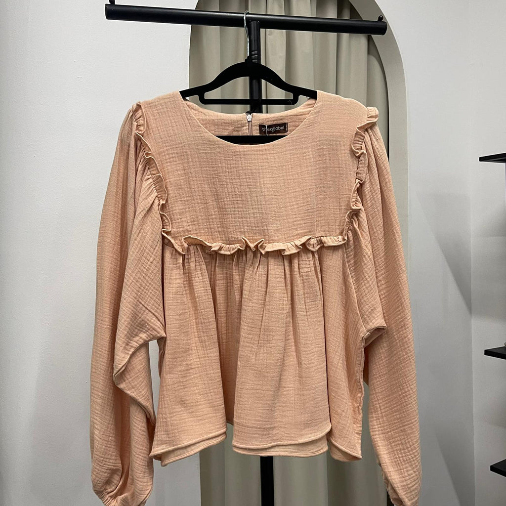 Serina Cropped Blouse (CGLABEL - Cotton Foam)
