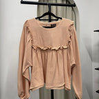 Serina Cropped Blouse (CGLABEL - Cotton Foam)