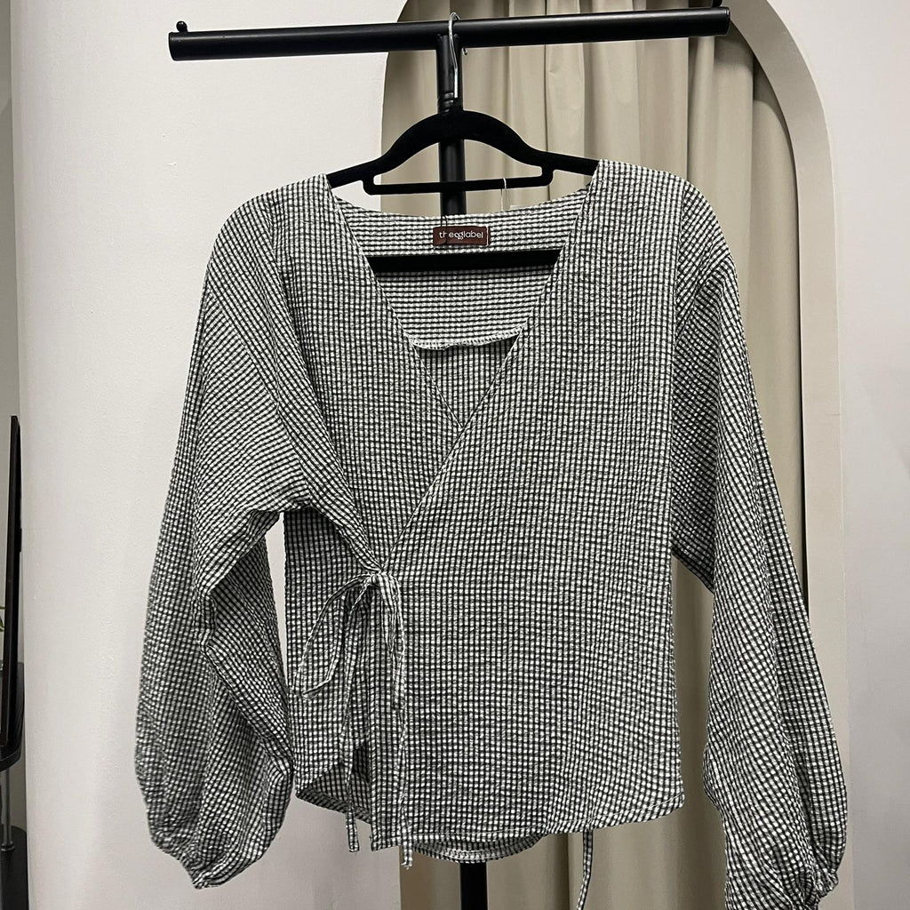 Kimono Blouse (CGLABEL - Seersucker)