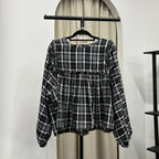 Serina Cropped Blouse (CGLABEL - Flannel)