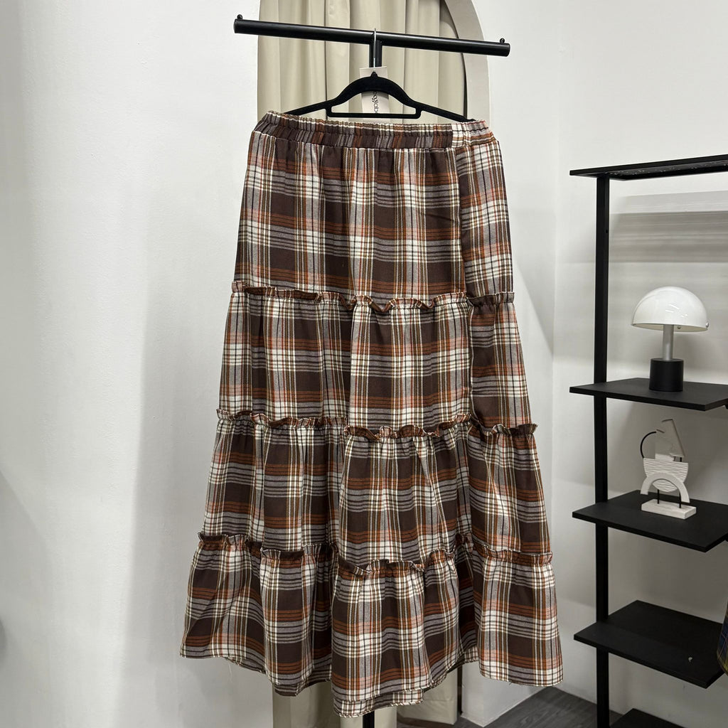Meera Tiered Skirt (CGLABEL - Flannel)