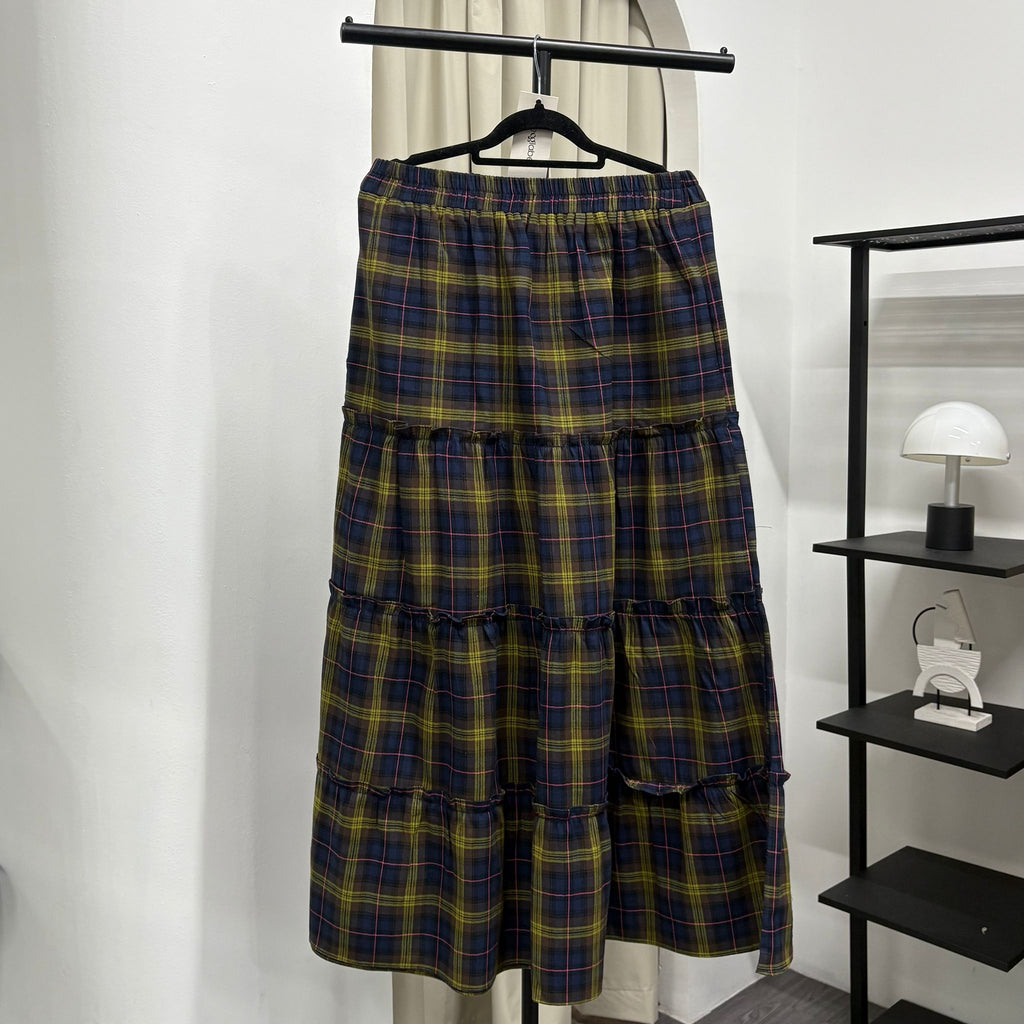 Meera Tiered Skirt (CGLABEL - Flannel)