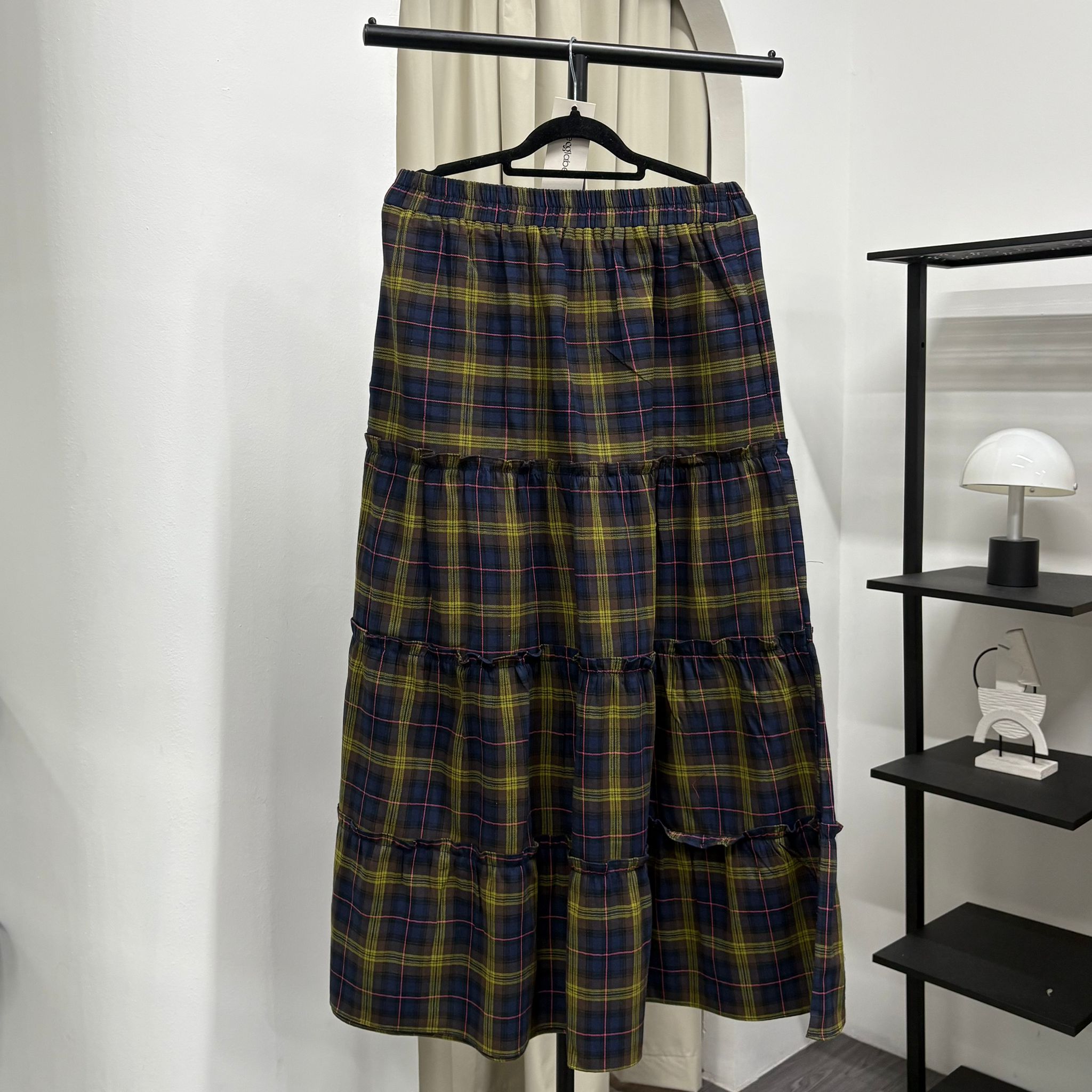 Meera Tiered Skirt (CGLABEL - Flannel)