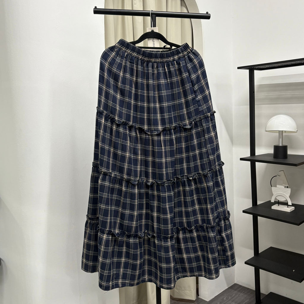 Meera Tiered Skirt (CGLABEL - Flannel)