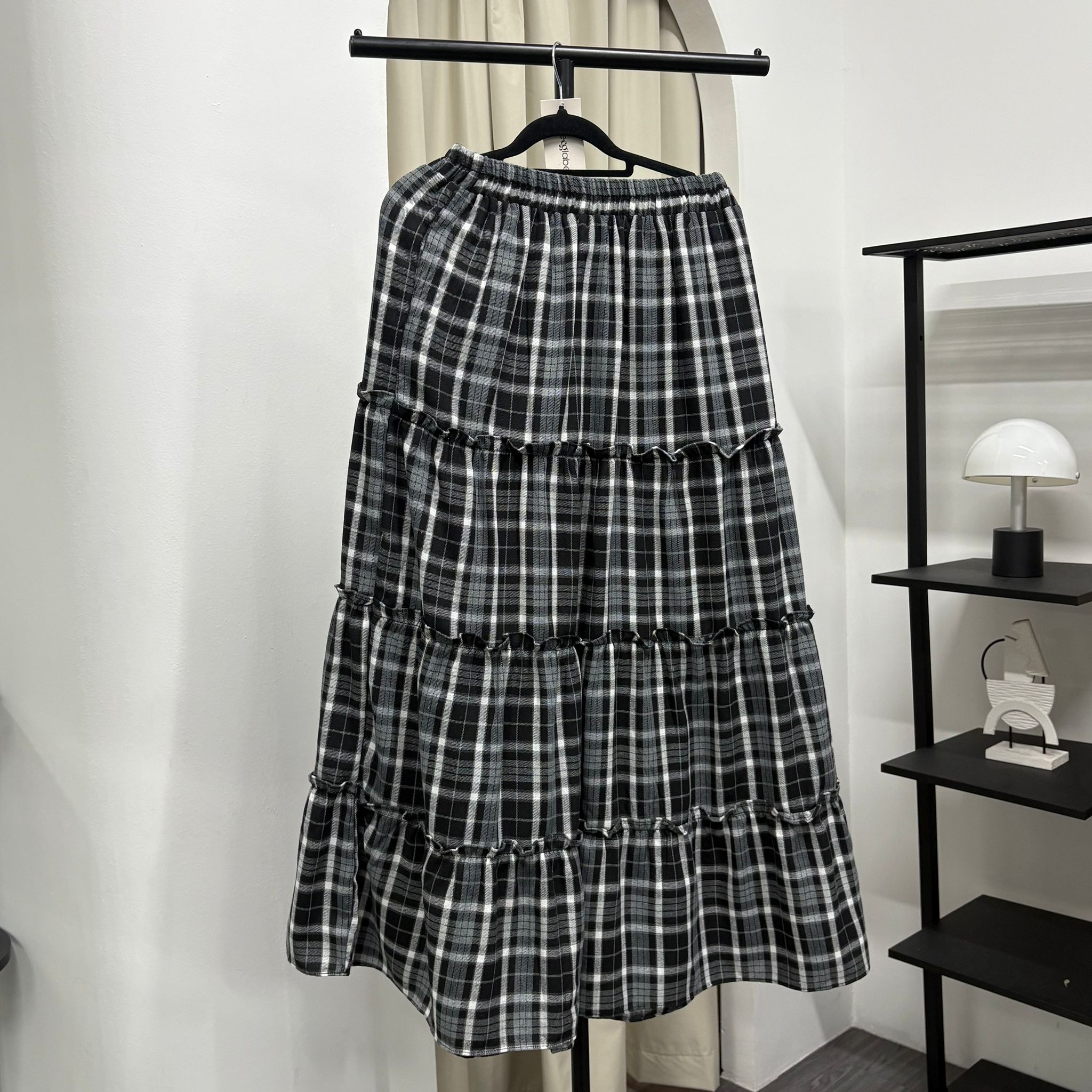 Meera Tiered Skirt (CGLABEL - Flannel)