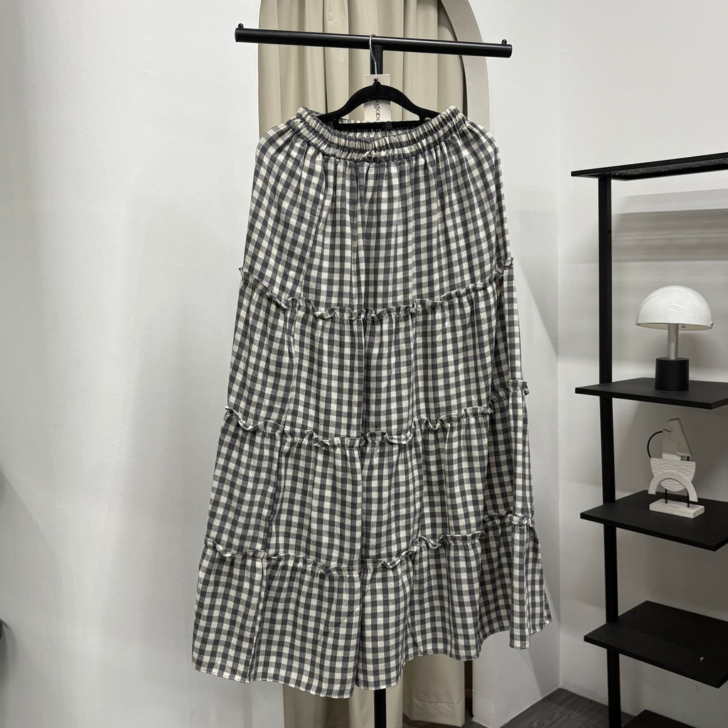 Meera Tiered Skirt (CGLABEL - Flannel)