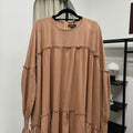 Santorini Ruffle Dress (CGLABEL - Linen Crinkle)