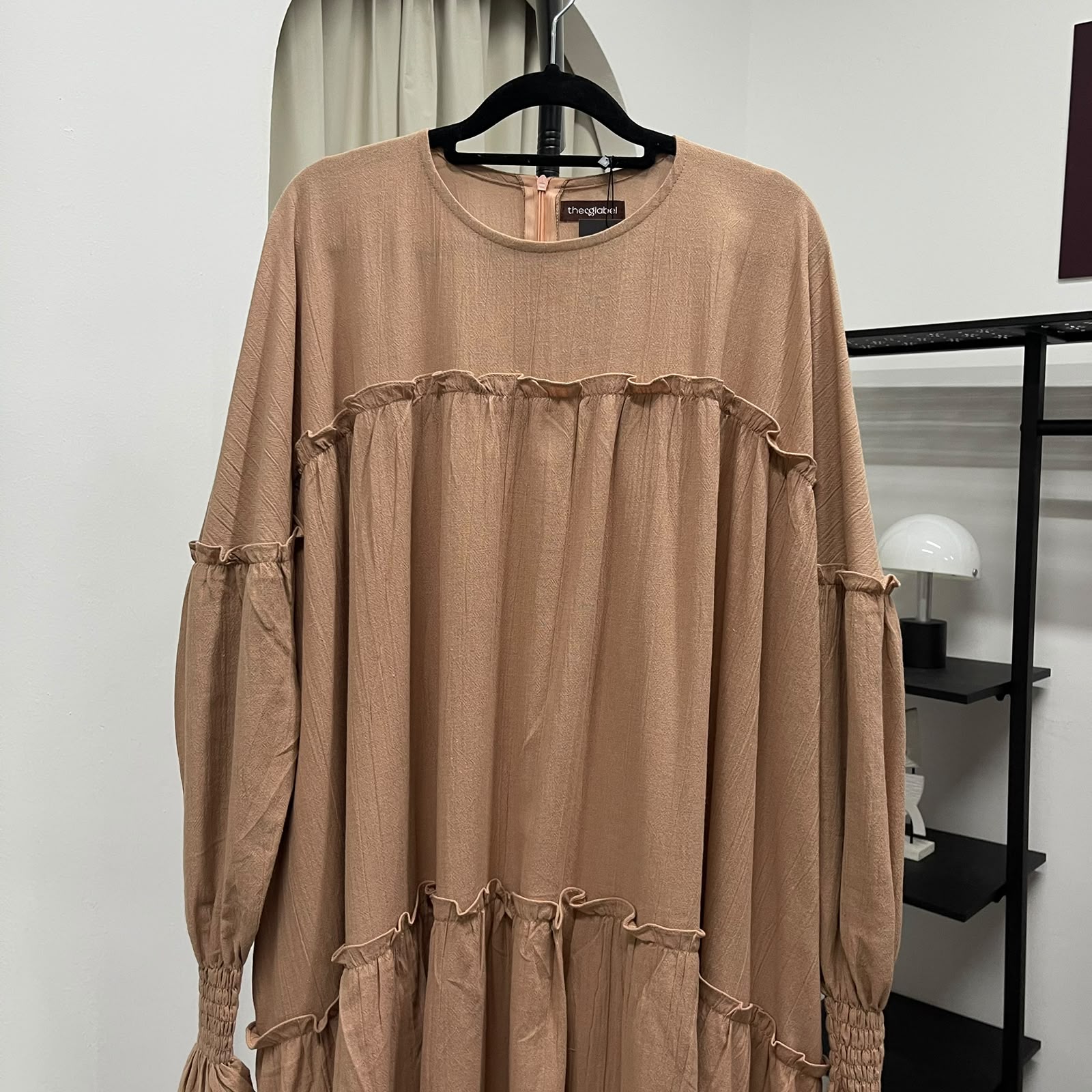Santorini Ruffle Dress (CGLABEL - Linen Crinkle)