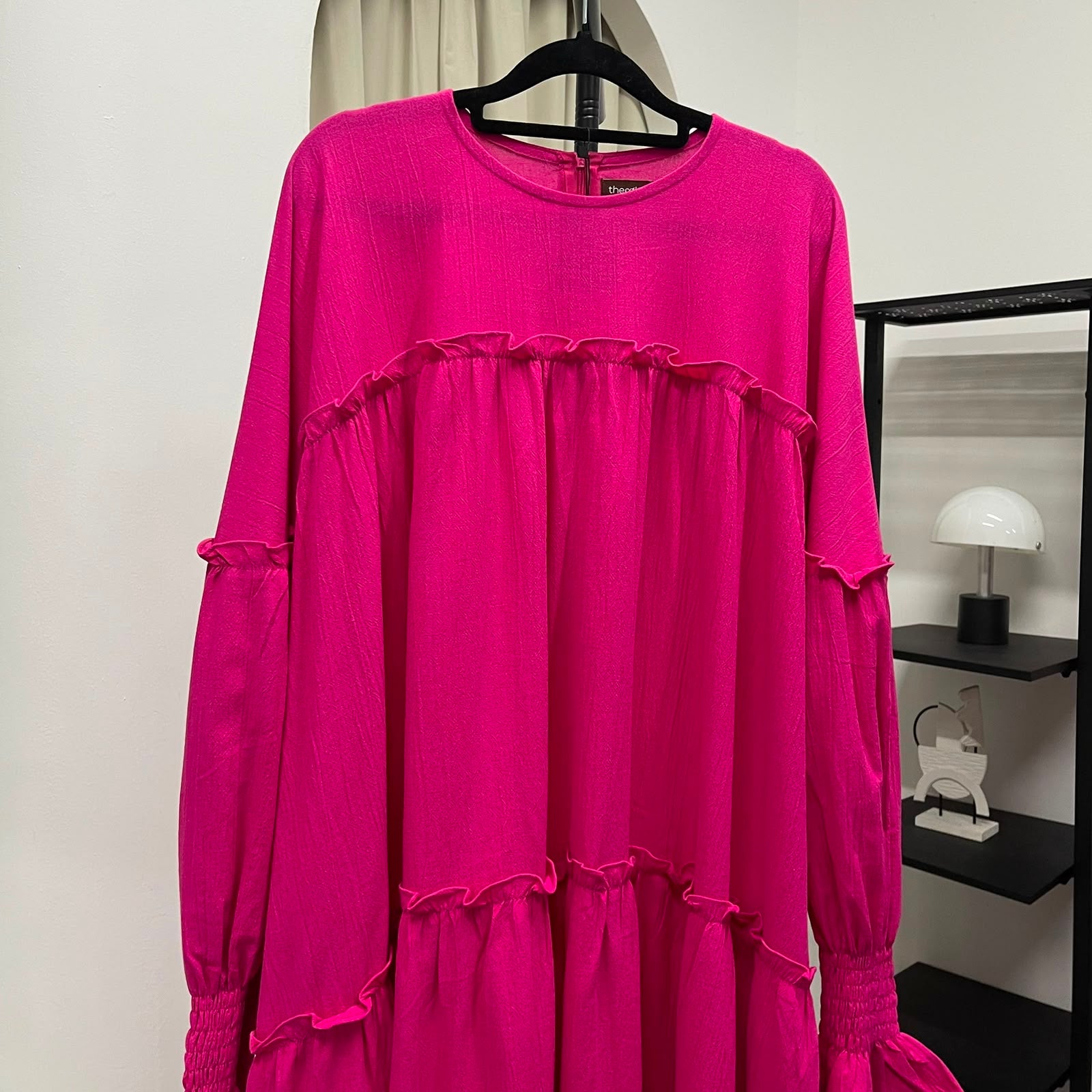 Santorini Ruffle Dress (CGLABEL - Linen Crinkle)