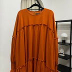 Santorini Ruffle Dress (CGLABEL - Linen Crinkle)
