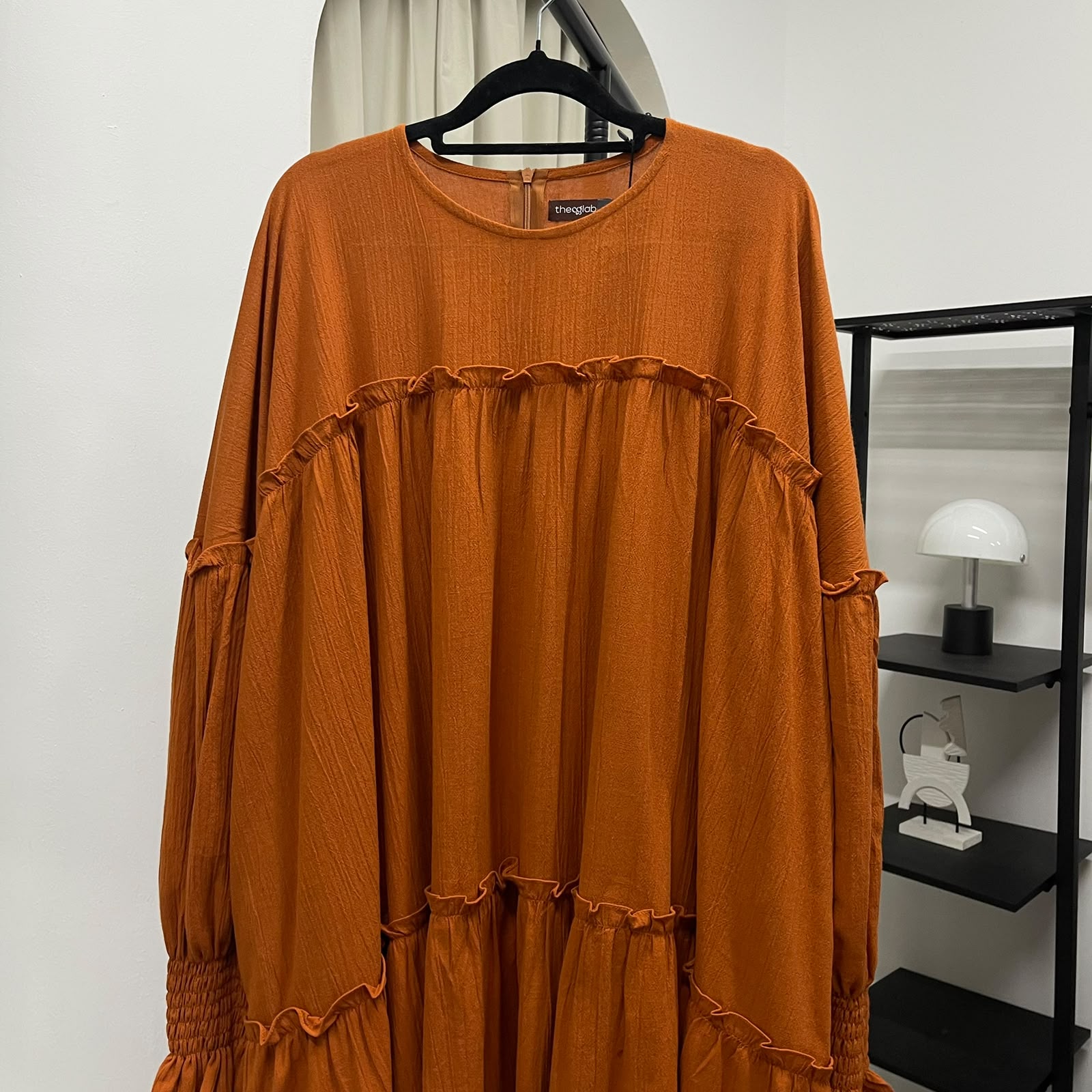 Santorini Ruffle Dress (CGLABEL - Linen Crinkle)