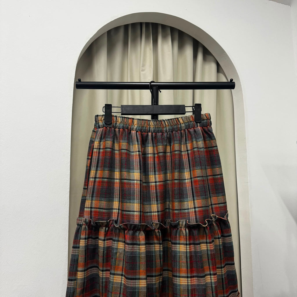 Meera Tiered Skirt (CGLABEL - Flannel)