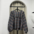 Serina Cropped Blouse (CGLABEL - Flannel)