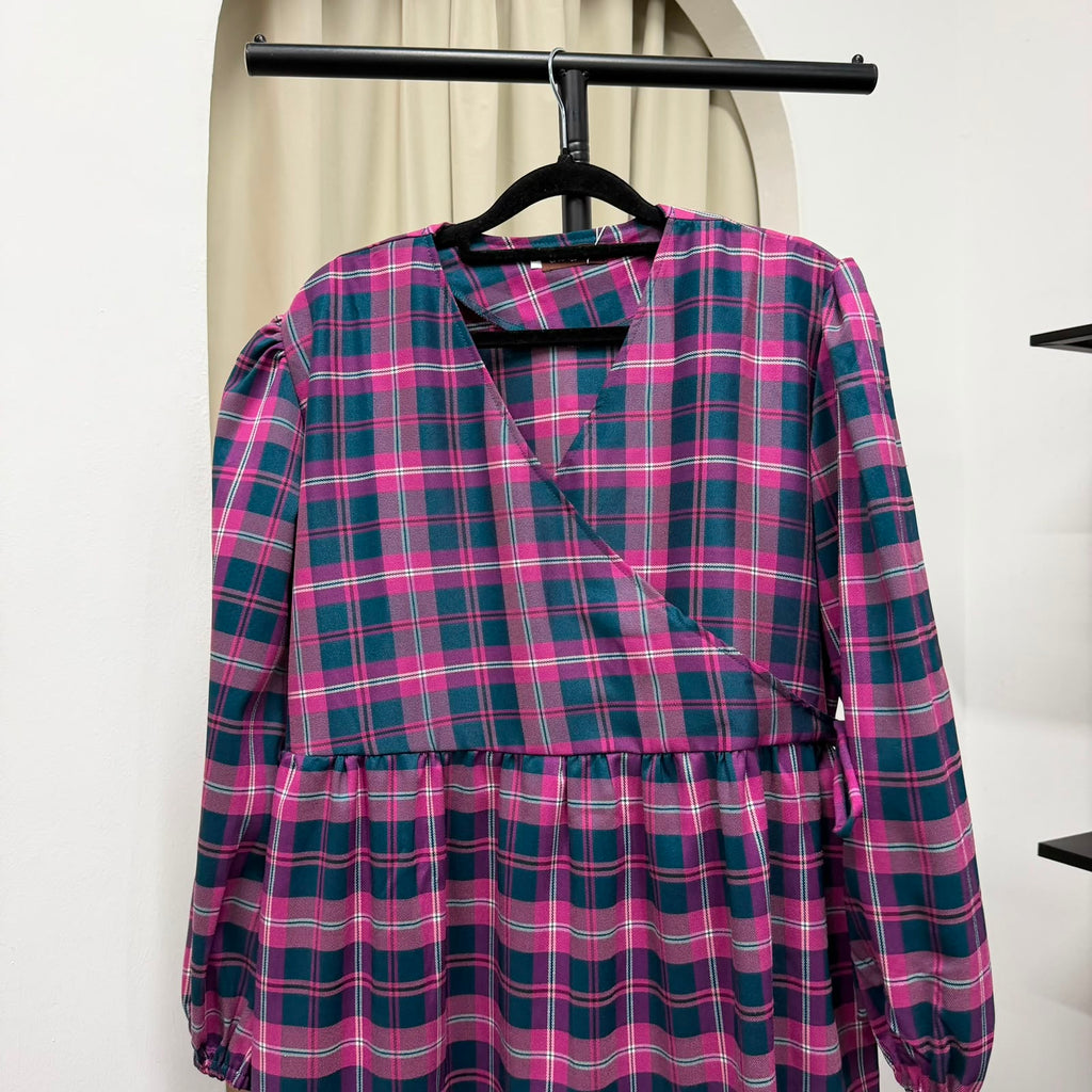 Fuss Free Kimono Dress (CGLABEL - Flannel)