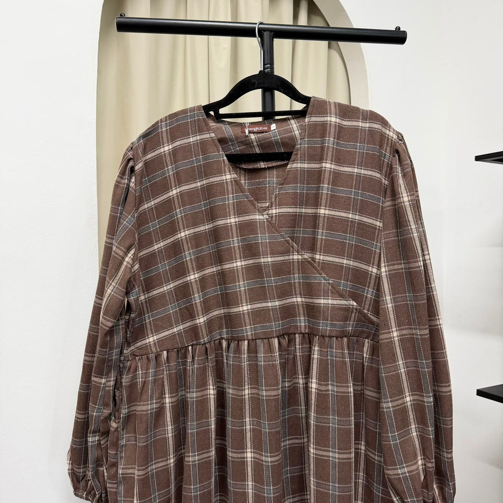 Fuss Free Kimono Dress (CGLABEL - Flannel)