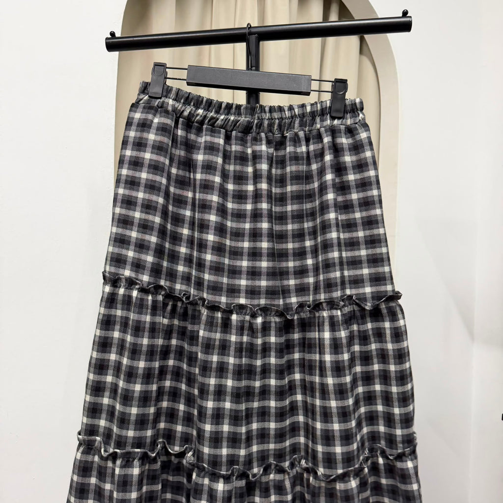 Meera Tiered Skirt (CGLABEL - Flannel)