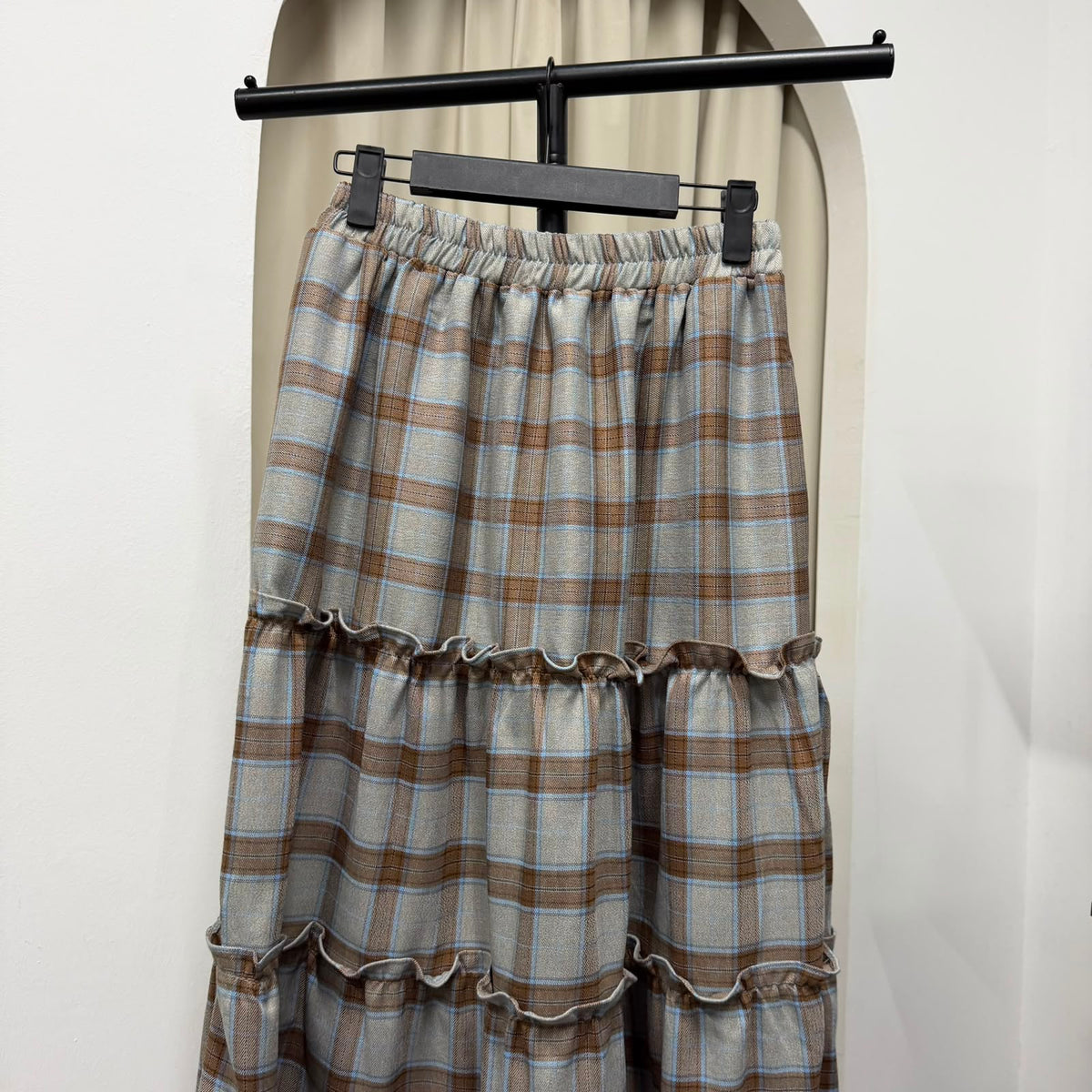 Meera Tiered Skirt (CGLABEL - Flannel)