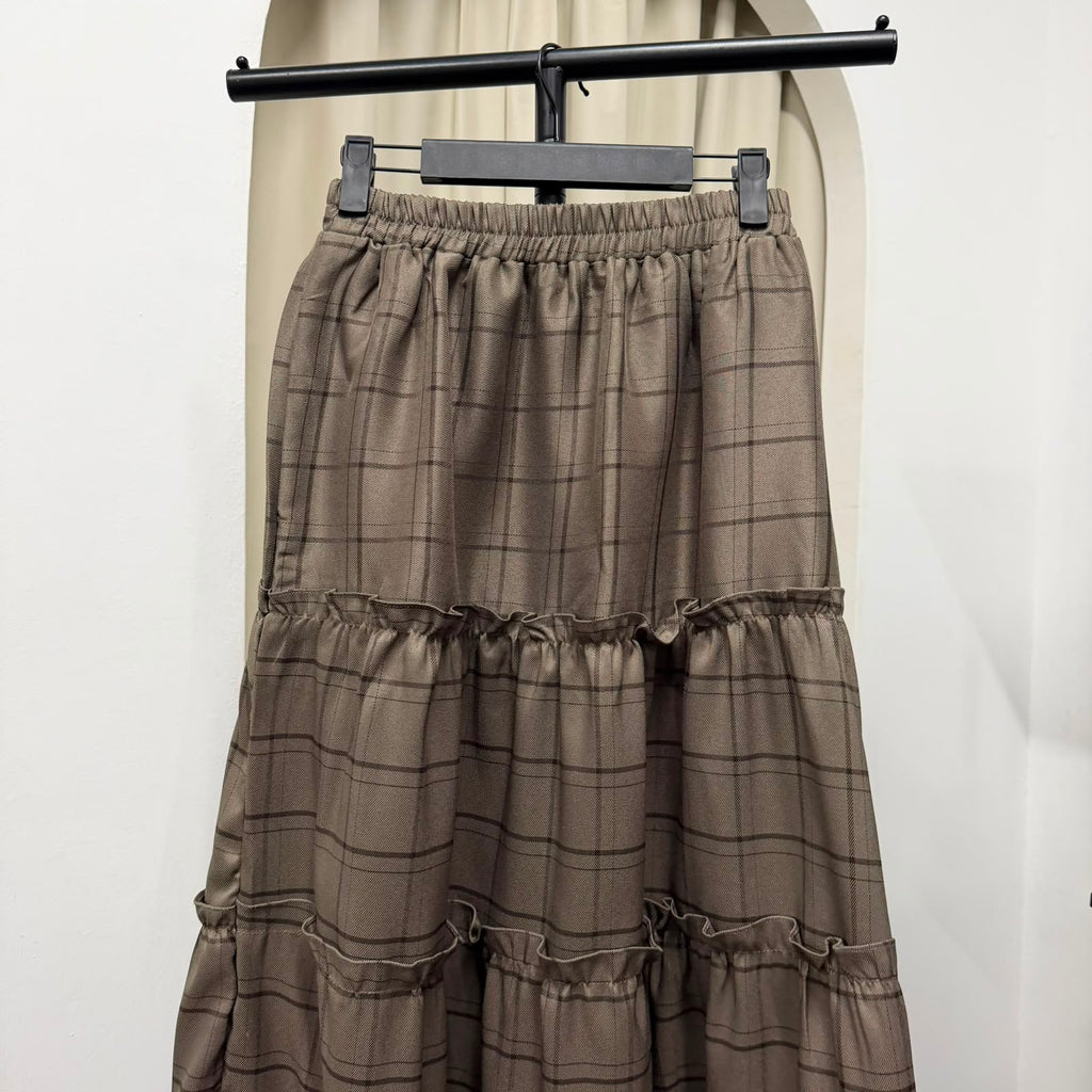 Meera Tiered Skirt (CGLABEL - Flannel)