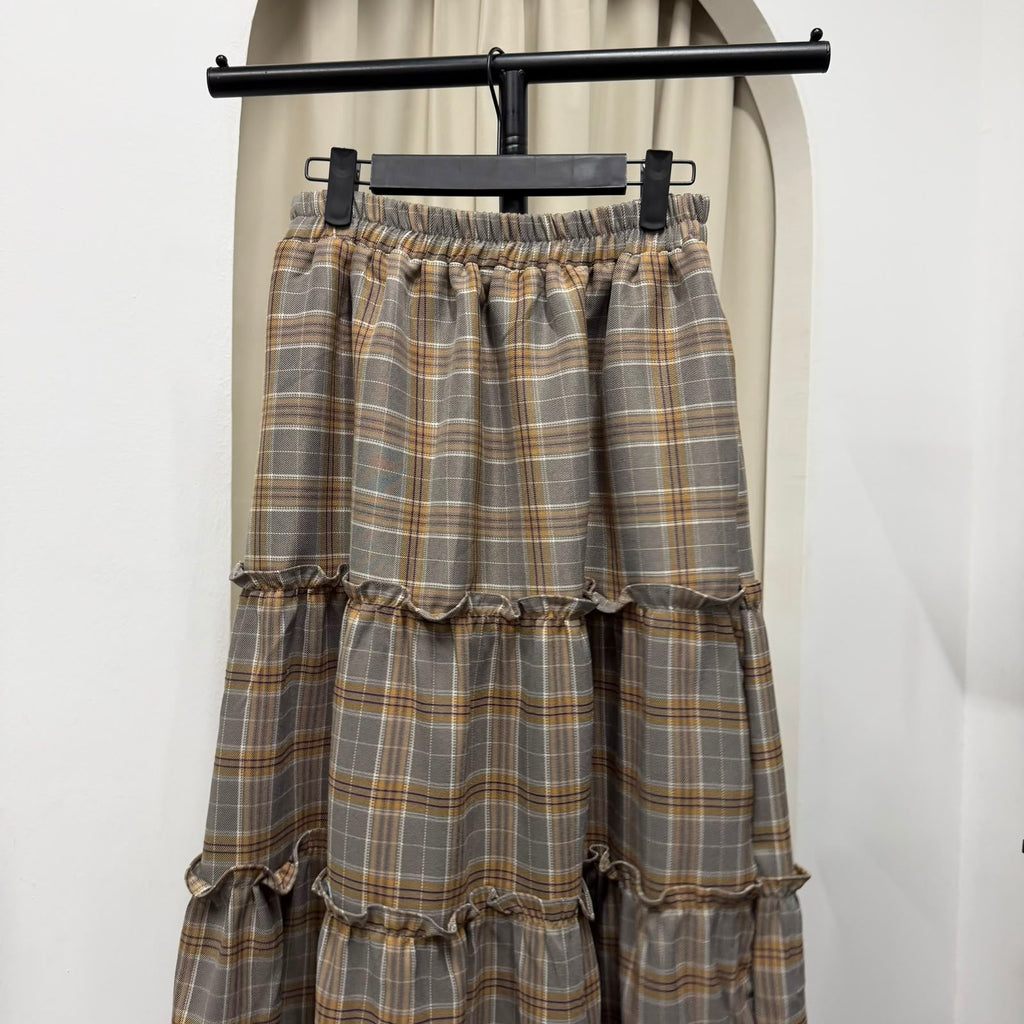 Meera Tiered Skirt (CGLABEL - Flannel)