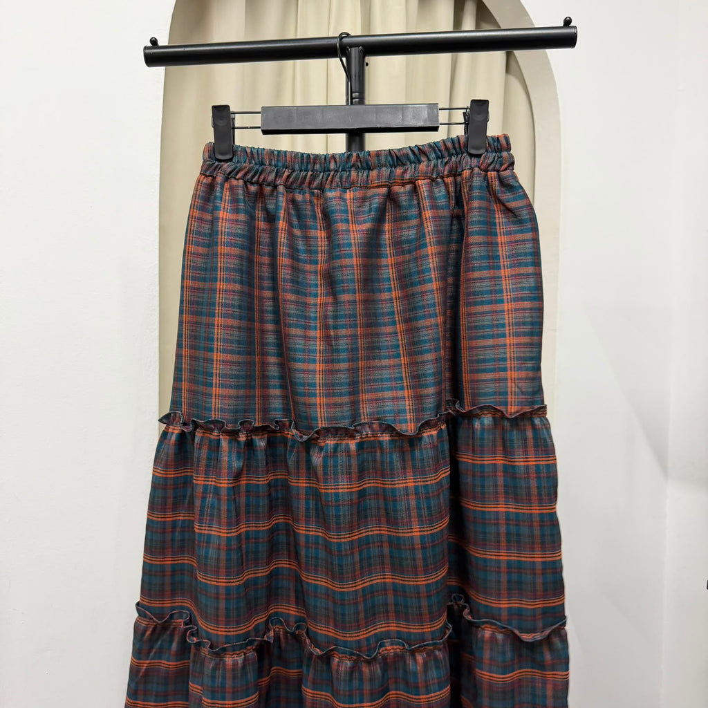 Meera Tiered Skirt (CGLABEL - Flannel)