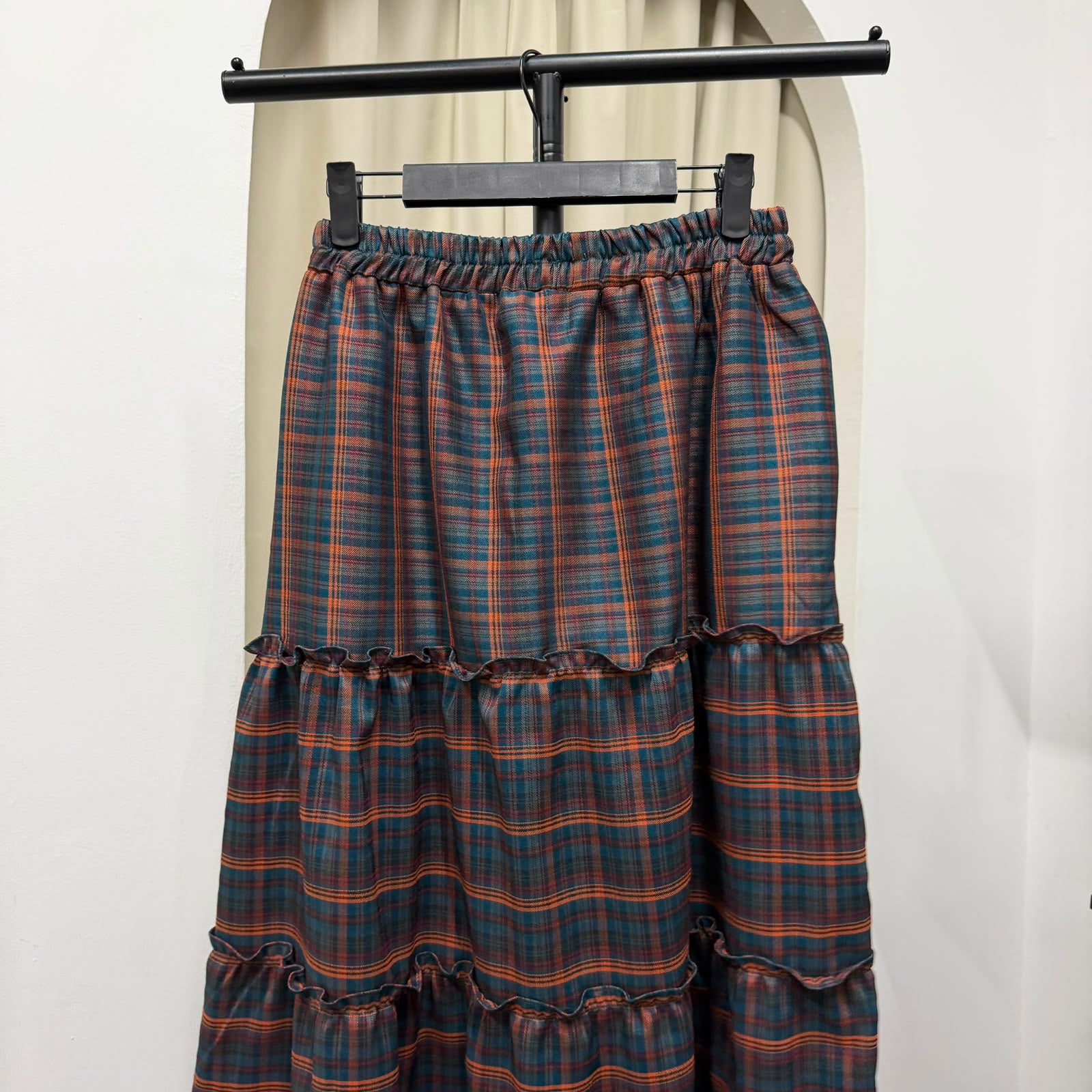 Meera Tiered Skirt (CGLABEL - Flannel)