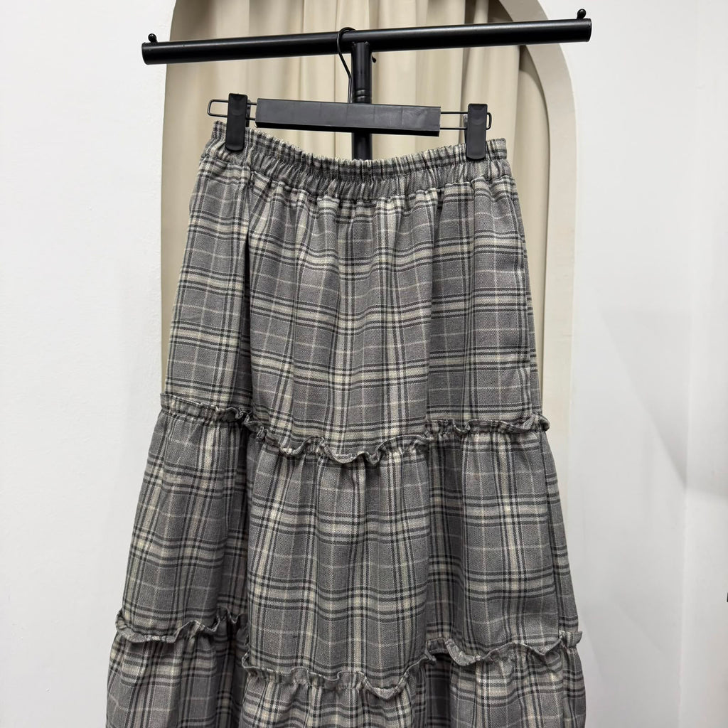 Meera Tiered Skirt (CGLABEL - Flannel)
