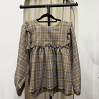 Serina Cropped Blouse (CGLABEL - Flannel)