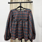 Serina Cropped Blouse (CGLABEL - Flannel)