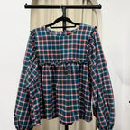 Serina Cropped Blouse (CGLABEL - Flannel)