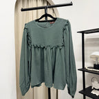 Serina Cropped Blouse (CGLABEL - Cotton Foam)