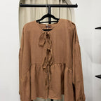 Oversized Ribbon Peplum (CGLABEL - Cotton Foam series)