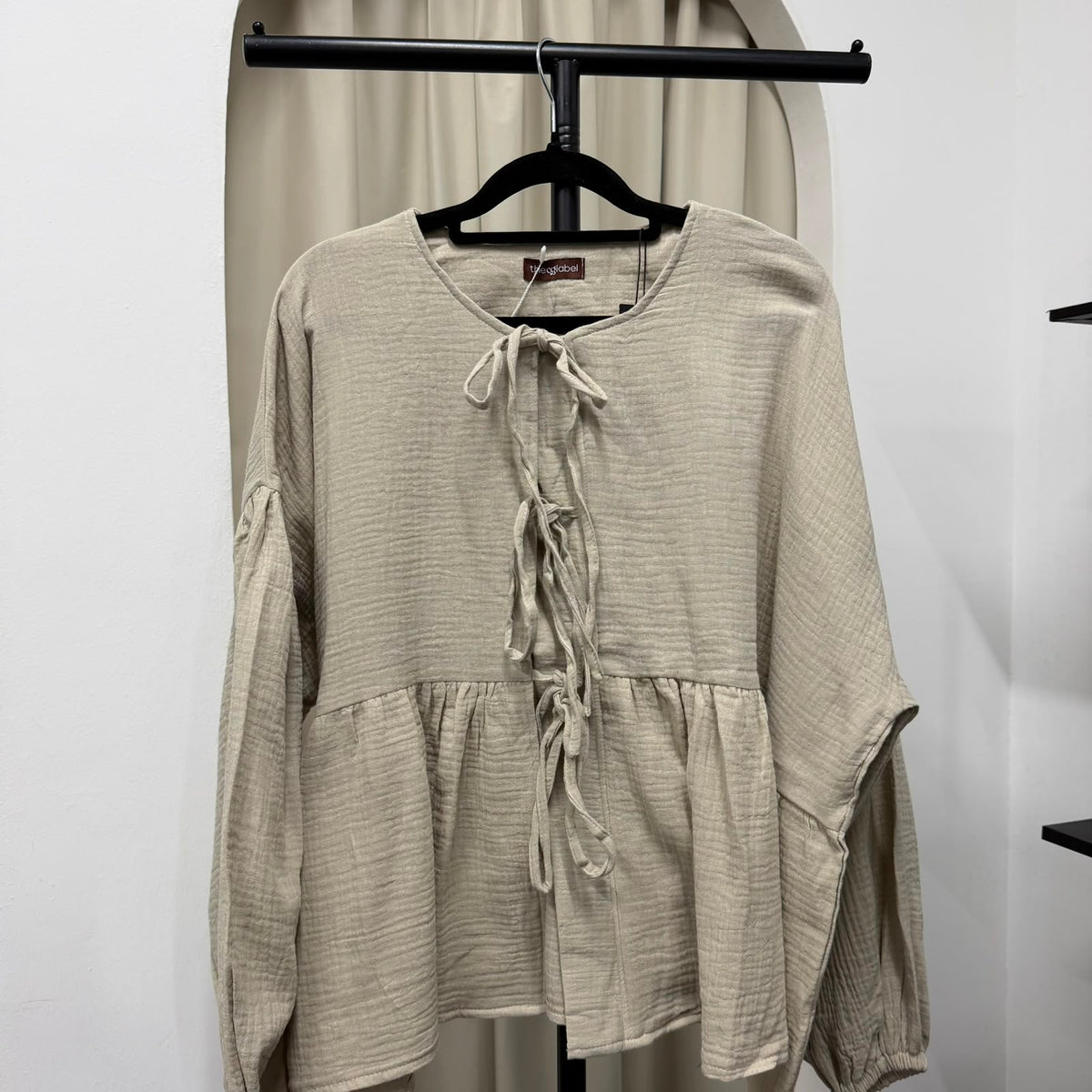 Oversized Ribbon Peplum (CGLABEL - Cotton Foam series)