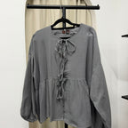 Oversized Ribbon Peplum (CGLABEL - Cotton Foam series)