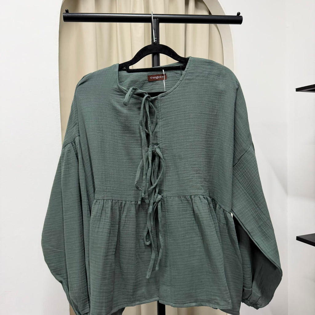 Oversized Ribbon Peplum (CGLABEL - Cotton Foam series)