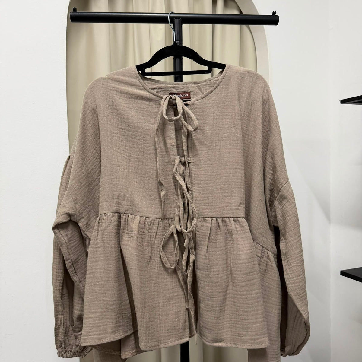 Oversized Ribbon Peplum (CGLABEL - Cotton Foam series)