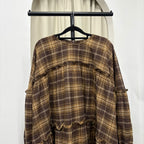 Santorini Ruffles Blouse (CGLABEL - Flannel)