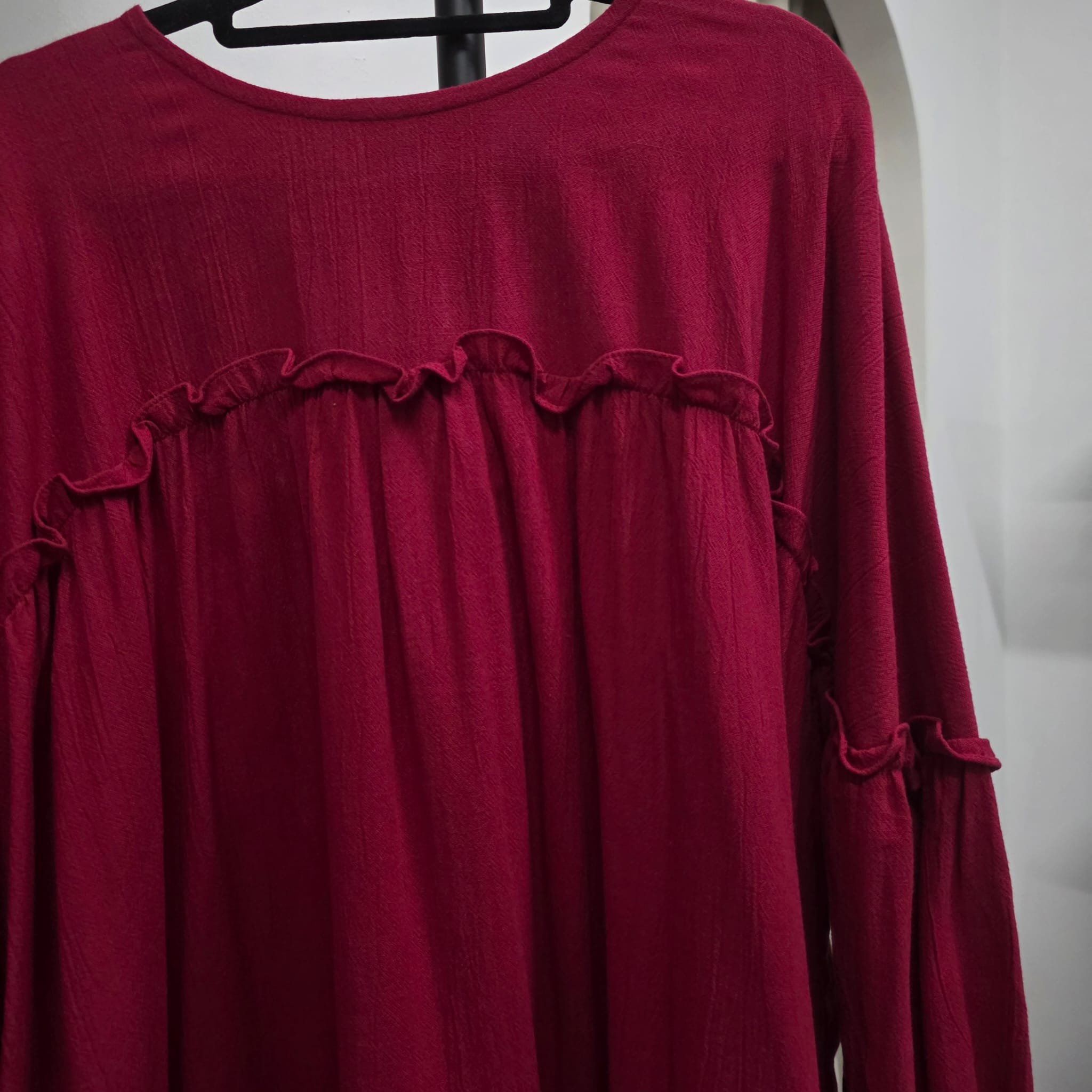 Santorini Ruffle Dress (CGLABEL - Linen Crinkle)